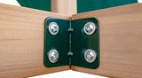 Lifespan Kids Outdoor Play Equipment Claremont Playcentre Cubby with swings and tube slide in green - Lifespan Kids 9347166086037 LKPC-CLARE-GN Claremont Playcentre Cubby with swings and tube slide in green - Lifespan Kids Happy Active Kids Australia