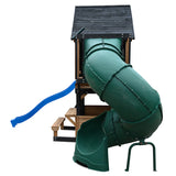 Lifespan Kids Outdoor Play Equipment Claremont Playcentre Cubby with swings, tube slide and 2.2m slide in blue - Lifespan Kids 9347166086020 LKPC-CLARE-BU Claremont Playcentre Cubby with swings, tube slide and 2.2m slide in blue - Lifespan Kids Happy Active Kids Australia