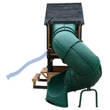 Lifespan Kids Outdoor Play Equipment Claremont Playcentre Cubby with swings, tube slide and 2.2m slide in pale blue - Lifespan Kids 9347166086044 LKPC-CLARE-PB Claremont Playset Cubby with swings, tube slide & 2.2m slide in pale blue - Lifespan Kids Happy Active Kids Australia