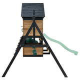 Lifespan Kids Outdoor Play Equipment Claremont Playset Cubby with swings, tube slide and 2.2m slide in pale green - Lifespan Kids 9347166086051 LKPC-CLARE-PG Claremont Playset Cubby with swings, tube slide & 2.2m slide in pale green - Lifespan Kids Happy Active Kids Australia