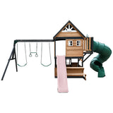 Lifespan Kids Outdoor Play Equipment Claremont Playset Cubby with swings, tube slide and 2.2m slide in pink - Lifespan Kids 9347166086068 LKPC-CLARE-PP Claremont Playset Cubby with swings, tube slide & 2.2m slide in pink - Lifespan Kids Happy Active Kids Australia
