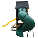 Lifespan Kids Outdoor Play Equipment Claremont Playset Cubby with swings, tube slide and 2.2m slide in yellow - Lifespan Kids 9347166086082 LKPC-CLARE-YL Claremont Playset Cubby with swings, tube slide & 2.2m slide in yellow - Lifespan Kids Happy Active Kids Australia