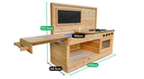 Lifespan Kids Outdoor Play Equipment Eden Wooden Outdoor Play Kitchen - Lifespan Kids 9347166072887 LKPK-EDEN2 Buy online: Eden Wooden Outdoor Play Kitchen - Lifespan Kids Happy Active Kids Australia