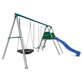 Lifespan Kids Outdoor Play Equipment Europa Steel Swing Set (Blue Slide) - Lifespan Kids - OUT OF STOCK eta TBA 9347166086655 LKSW-EUROPA-BU Buy online: Europa Steel Swing Set (Blue Slide) - Lifespan Kids Happy Active Kids Australia