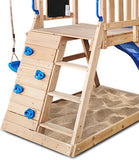 Lifespan Kids Outdoor Play Equipment Hazelbrook Play Centre with swing set & 1.8m pastel blue slide - Lifespan Kids 9347166092779 LKPC-HAZEL-PB Hazelbrook Play Centre with swing set & 1.8m pastel blue slide - Lifespan Kids Happy Active Kids Australia