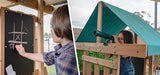 Lifespan Kids Outdoor Play Equipment Hazelbrook Play Centre with swing set & 1.8m pastel blue slide - Lifespan Kids 9347166092779 LKPC-HAZEL-PB Hazelbrook Play Centre with swing set & 1.8m pastel blue slide - Lifespan Kids Happy Active Kids Australia