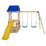 Lifespan Kids Outdoor Play Equipment Hazelbrook Play Centre with swing set & 1.8m yellow slide - Lifespan Kids 9347166085443 LKPC-HAZEL-YL Hazelbrook Play Centre with swing set & 1.8m yellow slide - Lifespan Kids Happy Active Kids Australia