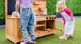 Lifespan Kids Outdoor Play Equipment Roma Outdoor Wooden Play Kitchen - Lifespan Kids 9347166072993 LKPK-ROMA Buy online: Roma Wooden Outdoor Play Kitchen - Lifespan Kids Happy Active Kids Australia