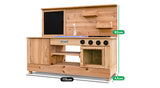 Lifespan Kids Outdoor Play Equipment Roma Outdoor Wooden Play Kitchen - Lifespan Kids 9347166072993 LKPK-ROMA Buy online: Roma Wooden Outdoor Play Kitchen - Lifespan Kids Happy Active Kids Australia