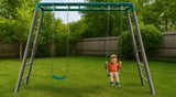 Lifespan Kids Outdoor Play Equipment Stanley Steel 2-in-1 Monkey Bars & Swing Set - Lifespan Kids 9347166078308 LKMB-STAN-SET Stanley Steel 2-in-1 Monkey Bars & Swing Set - Lifespan Kids Happy Active Kids Australia