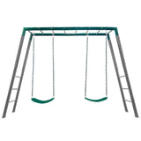 Lifespan Kids Outdoor Play Equipment Stanley Steel 2-in-1 Monkey Bars & Swing Set - Lifespan Kids 9347166078308 LKMB-STAN-SET Stanley Steel 2-in-1 Monkey Bars & Swing Set - Lifespan Kids Happy Active Kids Australia