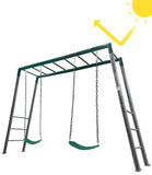 Lifespan Kids Outdoor Play Equipment Stanley Steel 2-in-1 Monkey Bars & Swing Set - Lifespan Kids 9347166078308 LKMB-STAN-SET Stanley Steel 2-in-1 Monkey Bars & Swing Set - Lifespan Kids Happy Active Kids Australia