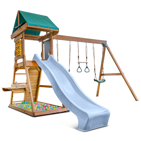 Lifespan Kids Play Centres Birmingham Play Centre with Pastel Blue Slide - Lifespan Kids 9347166085900 LKPC-BIRM-PB Buy online : Birmingham Play Centre with Pastel Blue Slide - Lifespan Kids Happy Active Kids Australia