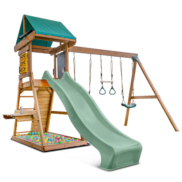 Lifespan Kids Play Centres Birmingham Play Centre with Pastel Green Slide - Lifespan Kids 9347166085917 LKPC-BIRM-PG Buy online : Birmingham Play Centre with Pastel Green Slide - Lifespan Kids Happy Active Kids Australia