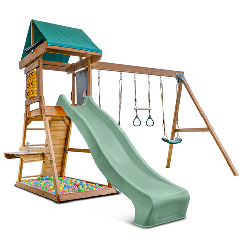 Lifespan Kids Play Centres Birmingham Play Centre with Pastel Green Slide - Lifespan Kids 9347166085917 LKPC-BIRM-PG Buy online : Birmingham Play Centre with Pastel Green Slide - Lifespan Kids Happy Active Kids Australia