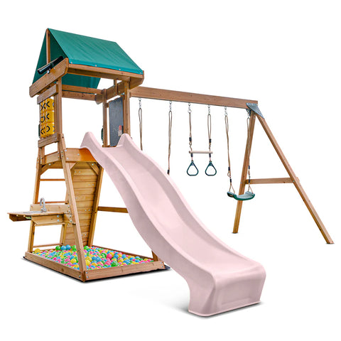 Lifespan Kids Play Centres Birmingham Play Centre with Pastel Pink Slide - Lifespan Kids 9347166085924 LKPC-BIRM-PP Buy online : Birmingham Play Centre with Pastel Pink Slide - Lifespan Kids Happy Active Kids Australia