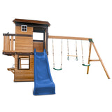 Lifespan Kids Play Centres Darlington Play Centre Swing Set with Blue Slide - Lifespan Kids - OUT OF STOCK eta TBA 9347166086167 LKPC-DARL-BU Darlington Play Centre Swing Set with Blue Slide - Lifespan Kids - OUT OF STOCK eta TBA Happy Active Kids Australia