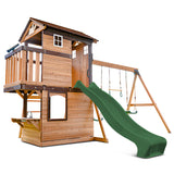 Lifespan Kids Play Centres Darlington Play Centre Swing Set with Green Slide - Lifespan Kids - OUT OF STOCK eta mid-late Oct (preorder available now) 9347166086174 LKPC-DARL-GN Darlington Play Centre Swing Set with Green Slide - Lifespan Kids - OUT OF STOCK eta mid-late Oct (preorder available now) Happy Active Kids Australia