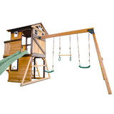 Lifespan Kids Play Centres Darlington Play Centre Swing Set with Pastel Green Slide - Lifespan Kids 9347166086198 LKPC-DARL-PG Darlington Play Centre Swing Set with Pastel Green Slide - Lifespan Kids Happy Active Kids Australia