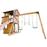 Lifespan Kids Play Centres Darlington Play Centre Swing Set with Pastel Pink Slide - Lifespan Kids 9347166086204 LKPC-DARL-PP Darlington Play Centre Swing Set with Pastel Pink Slide - Lifespan Kids Happy Active Kids Australia