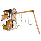 Lifespan Kids Play Centres Darlington Play Centre Swing Set with White Slide - Lifespan Kids 9347166086211 LKPC-DARL-PW Darlington Play Centre Swing Set with White Slide - Lifespan Kids Happy Active Kids Australia