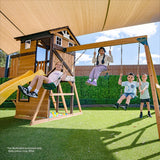 Lifespan Kids Play Centres Darlington Play Centre Swing Set with Yellow Slide - Lifespan Kids 9347166086228 LKPC-DARL-YL Darlington Play Centre Swing Set with Yellow Slide - Lifespan Kids Happy Active Kids Australia