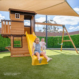 Lifespan Kids Play Centres Darlington Play Centre Swing Set with Yellow Slide - Lifespan Kids 9347166086228 LKPC-DARL-YL Darlington Play Centre Swing Set with Yellow Slide - Lifespan Kids Happy Active Kids Australia