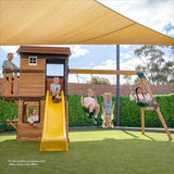 Lifespan Kids Play Centres Darlington Play Centre Swing Set with Yellow Slide - Lifespan Kids 9347166086228 LKPC-DARL-YL Darlington Play Centre Swing Set with Yellow Slide - Lifespan Kids Happy Active Kids Australia