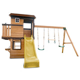 Lifespan Kids Play Centres Darlington Play Centre Swing Set with Yellow Slide - Lifespan Kids 9347166086228 LKPC-DARL-YL Darlington Play Centre Swing Set with Yellow Slide - Lifespan Kids Happy Active Kids Australia