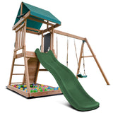 Lifespan Kids Play Centres Greenvale Play Centre with 1.8m Green Slide - Lifespan Kids 9347166085412 LKPC-GREEN-GN Greenvale Play Centre with 1.8m Green Slide - Lifespan Kids Happy Active Kids Australia