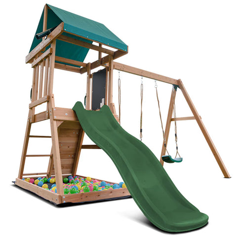 Lifespan Kids Play Centres Greenvale Play Centre with 1.8m Green Slide - Lifespan Kids 9347166085412 LKPC-GREEN-GN Greenvale Play Centre with 1.8m Green Slide - Lifespan Kids Happy Active Kids Australia