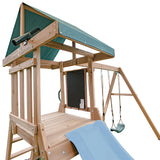 Lifespan Kids Play Centres Greenvale Play Centre with 1.8m Pastel Blue Slide - Lifespan Kids 9347166092748 LKPC-GREEN-PB Greenvale Play Centre with 1.8m Pastel Blue Slide - Lifespan Kids Happy Active Kids Australia