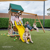 Lifespan Kids Play Centres Greenvale Play Centre with 1.8m Yellow Slide - Lifespan Kids 9347166085429 LKPC-GREEN-YL Greenvale Play Centre with 1.8m Yellow Slide - Lifespan Kids Happy Active Kids Australia