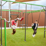 Lifespan Kids Play Centres Junior Jungle Kuranda Monkey Bars with Swing Set - Lifespan Kids 9347166055514 LKJJ-KURNDST-B Happy Active Kids Australia