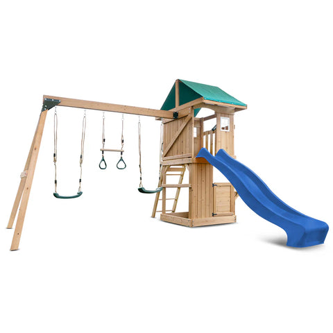 Lifespan Kids Play Centres Montrose Play Centre Set with 2.2m Blue Slide - Lifespan Kids - OUT OF STOCK eta TBA 9347166086372 LKPC-MONT-BU Montrose Play Centre Set with 2.2m Blue Slide - Lifespan Kids - OUT OF STOCK eta TBA Happy Active Kids Australia