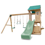 Lifespan Kids Play Centres Montrose Play Centre Set with 2.2m Pastel Green Slide - Lifespan Kids 9347166086402 LKPC-MONT-PG Montrose Play Centre Set with 2.2m Pastel Green Slide - Lifespan Kids Happy Active Kids Australia