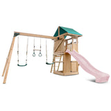 Lifespan Kids Play Centres Montrose Play Centre Set with 2.2m Pastel Pink Slide - Lifespan Kids 9347166086419 LKPC-MONT-PP Montrose Play Centre Set with 2.2m Pastel Pink Slide - Lifespan Kids Happy Active Kids Australia