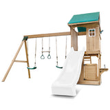 Lifespan Kids Play Centres Montrose Play Centre Set with 2.2m White Slide - Lifespan Kids 9347166086426 LKPC-MONT-PW Montrose Play Centre Set with 2.2m White Slide - Lifespan Kids Happy Active Kids Australia
