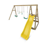 Lifespan Kids Play Centres Winston 4-Station Timber Double Swing Set with Yellow Slide - Lifespan Kids - OUT OF STOCK eta TBA 9347166085474 LKPC-WINST-YL Winston 4-Station Timber Double Swing Set with Yellow Slide - Lifespan Kids - OUT OF STOCK eta TBA Happy Active Kids Australia