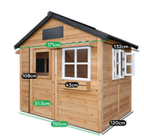 Lifespan Kids Play Houses Aberdeen Wooden Cubby House - Lifespan Kids 9347166078131 LKCH-ABERD-SET Buy online: Aberdeen Wooden Cubby Play House - Lifespan Kids Happy Active Kids Australia