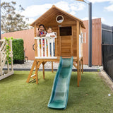 Lifespan Kids Play Houses Archie Cubby Playhouse with Green Slide - Lifespan Kids - OUT OF STOCK eta mid-late Nov (preorders not open yet) 9347166085344 LKCH-ARCHIE-GN Buy online: Archie Cubby Playhouse with Green Slide - Lifespan Kids Happy Active Kids Australia