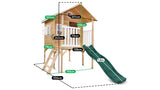 Lifespan Kids Play Houses Archie Cubby Playhouse with Pastel Blue Slide - Lifespan Kids 9347166092595 LKCH-ARCHIE-PB Buy online: Archie Cubby Playhouse with Pastel Blue Slide - Lifespan Kids Happy Active Kids Australia