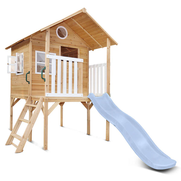 Lifespan Kids Play Houses Archie Cubby Playhouse with Pastel Blue Slide - Lifespan Kids 9347166092595 LKCH-ARCHIE-PB Buy online: Archie Cubby Playhouse with Pastel Blue Slide - Lifespan Kids Happy Active Kids Australia