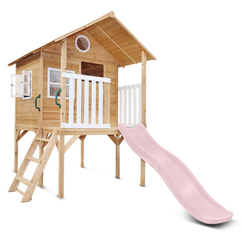 Lifespan Kids Play Houses Archie Cubby Playhouse with Pastel Pink Slide - Lifespan Kids 9347166092618 LKCH-ARCHIE-PP Buy online: Archie Cubby Playhouse with Pastel Pink Slide - Lifespan Kids Happy Active Kids Australia