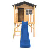 Lifespan Kids Play Houses Burleigh Raised Wooden Cubby House with 2.2m blue slide - Lifespan Kids 9347166085535 LKCH-BUR-BU Buy online: Burleigh Raised Wooden Cubby House with 2.2m blue slide - Lifespan Kids Happy Active Kids Australia