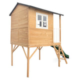 Lifespan Kids Play Houses Burleigh Raised Wooden Cubby House with 2.2m green slide - Lifespan Kids 9347166085542 LKCH-BUR-GN Buy online: Burleigh Raised Wooden Cubby House with 2.2m green slide - Lifespan Kids Happy Active Kids Australia