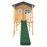 Lifespan Kids Play Houses Burleigh Raised Wooden Cubby House with 2.2m green slide - Lifespan Kids 9347166085542 LKCH-BUR-GN Buy online: Burleigh Raised Wooden Cubby House with 2.2m green slide - Lifespan Kids Happy Active Kids Australia