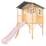 Lifespan Kids Play Houses Burleigh Raised Wooden Cubby House with 2.2m pastel pink slide - Lifespan Kids 9347166085573 LKCH-BUR-PP Burleigh Raised Wooden Cubby House with 2.2m pastel pink slide - Lifespan Kids Happy Active Kids Australia