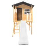 Lifespan Kids Play Houses Burleigh Raised Wooden Cubby House with 2.2m white slide - Lifespan Kids 9347166085580 LKCH-BUR-PW Shop: Burleigh Raised Wooden Cubby House with 2.2m white slide - Lifespan Kids Happy Active Kids Australia