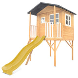 Lifespan Kids Play Houses Burleigh Raised Wooden Cubby House with 2.2m yellow slide - Lifespan Kids 9347166085597 LKCH-BUR-YL Buy online: Burleigh Raised Wooden Cubby House with 2.2m yellow slide - Lifespan Kids Happy Active Kids Australia